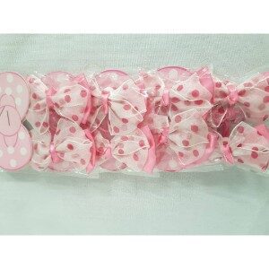 Kids Hair Clips – Dark Pink/White – 6 ofDetach -African-products