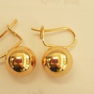 Ladies Gold Ear Rings – Ball – SetDetach -African-products