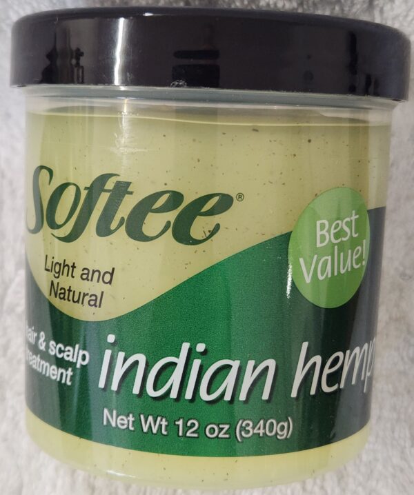 Softee Light & Natural Indian Hemp Hair & Scalp Treatment - 340g - Australian Stock, Genuine Safe Product