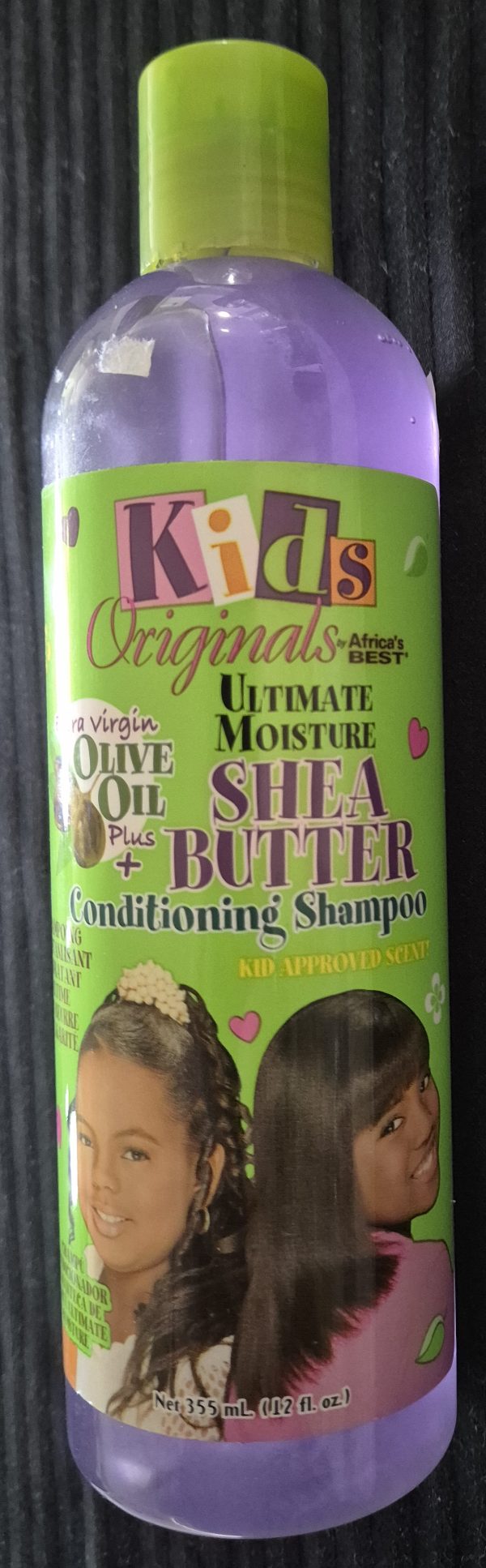 Africa's Best, Kids Originals Ultimate Moisture Shea Butter Conditioning Shampoo - 355ml - Safe Genuine Product